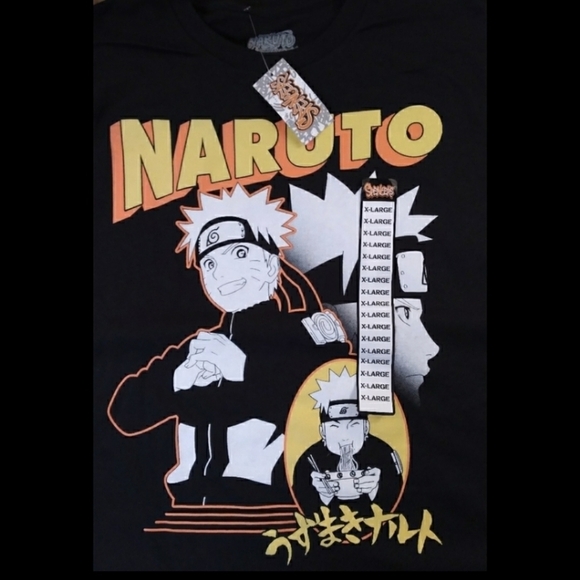 Naruto Shippuden Men's black short sleeve t-shirt Spencer's NWT - Picture 4 of 8